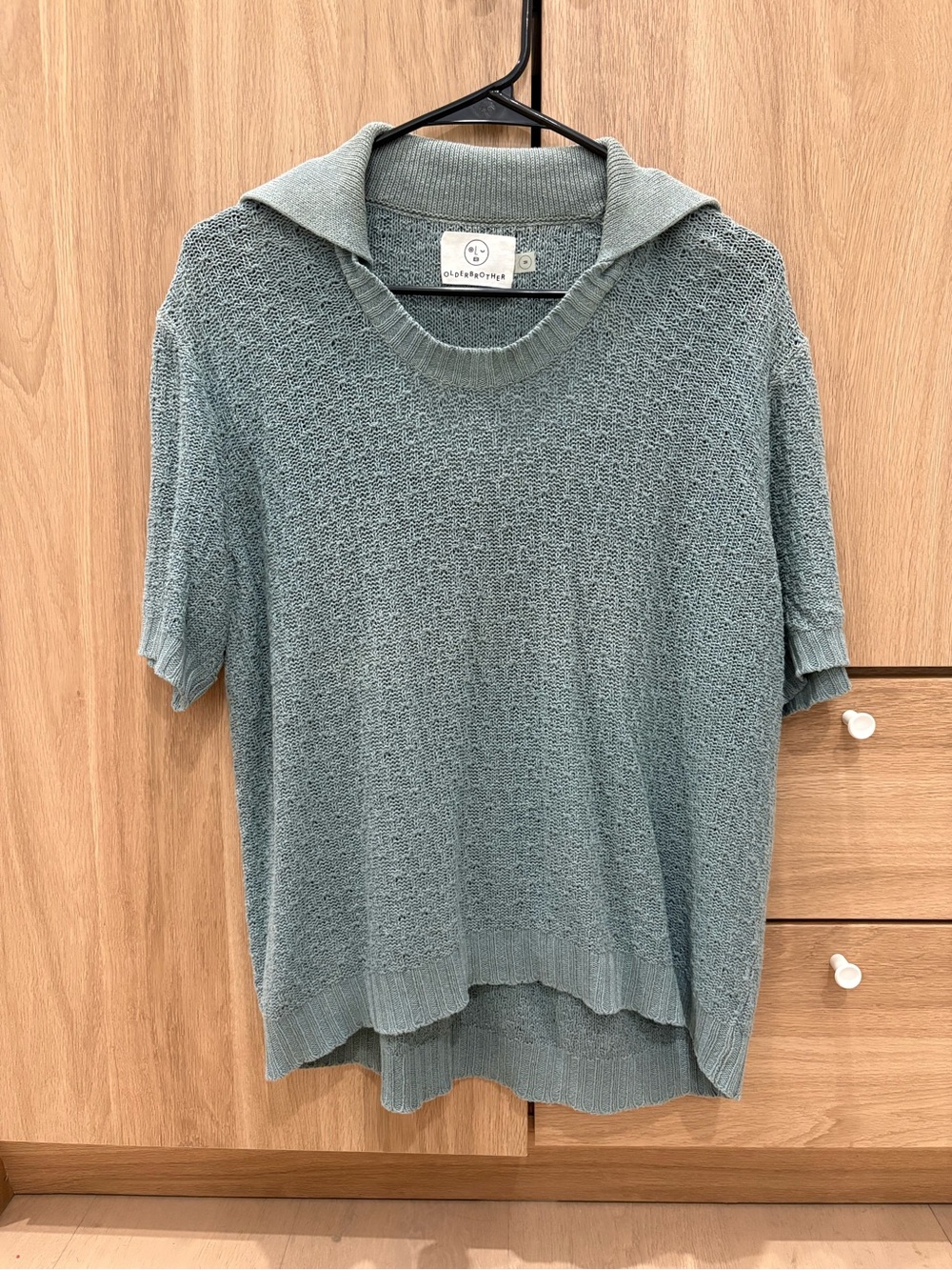 OlderBrother Short-Sleeve Knit Top